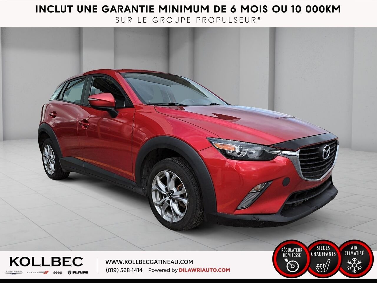2016 Mazda CX-3 26102 | Traction avant 4 portes GS Red Gatineau - photo #12