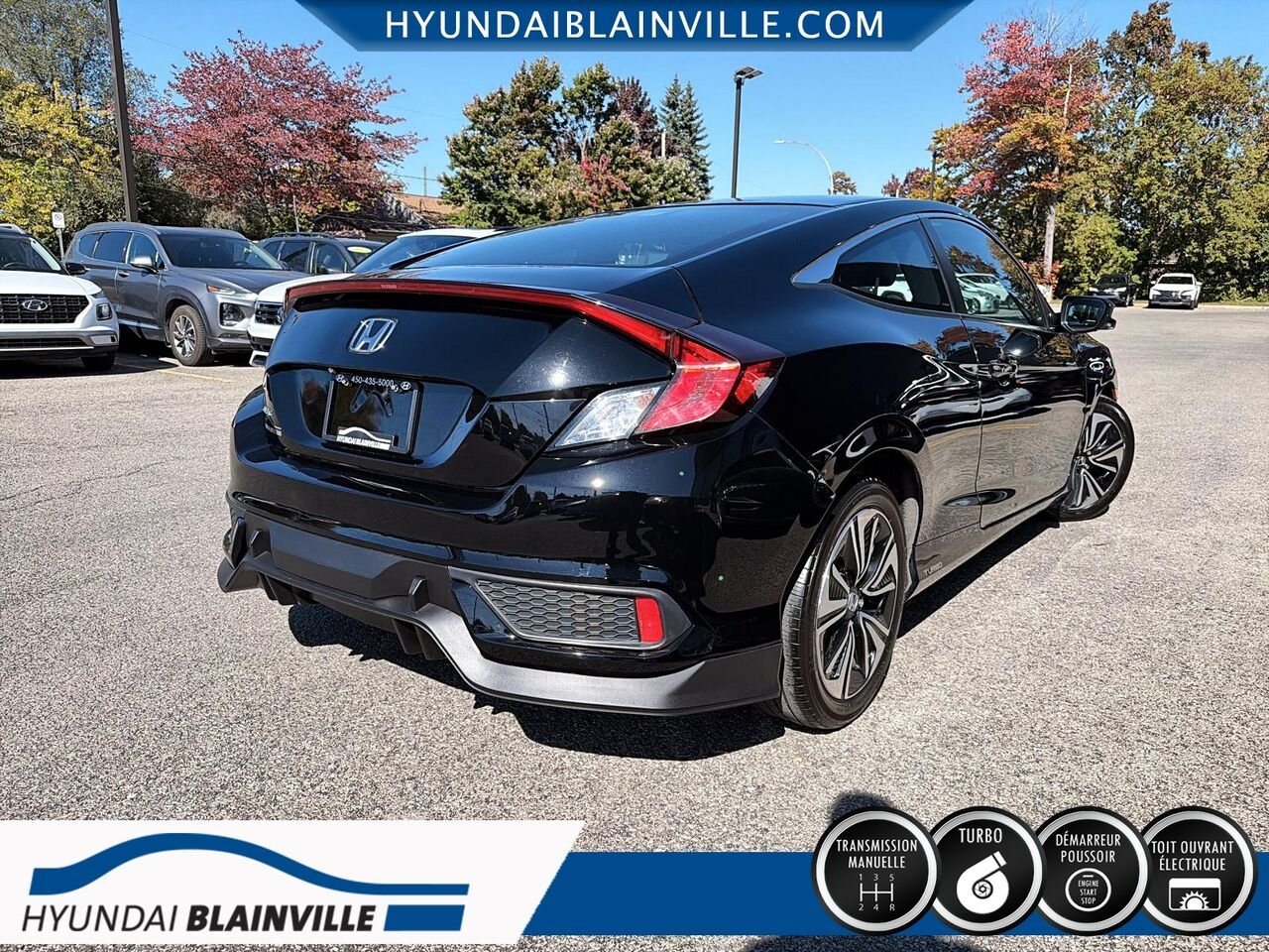 Honda Civic Coupé 2017 Noir Blainville - photo #3