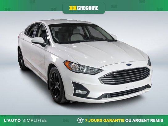 2020 Ford Fusion SE AUTO A/C MAGS CUIR NAV CAM RECUL BLUETOOTH White