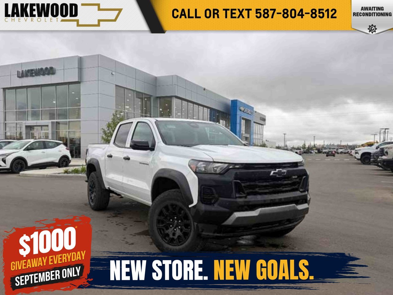 2024 Chevrolet Colorado 4WD Crew Cab Trail Boss White Sherwood Park - photo #0