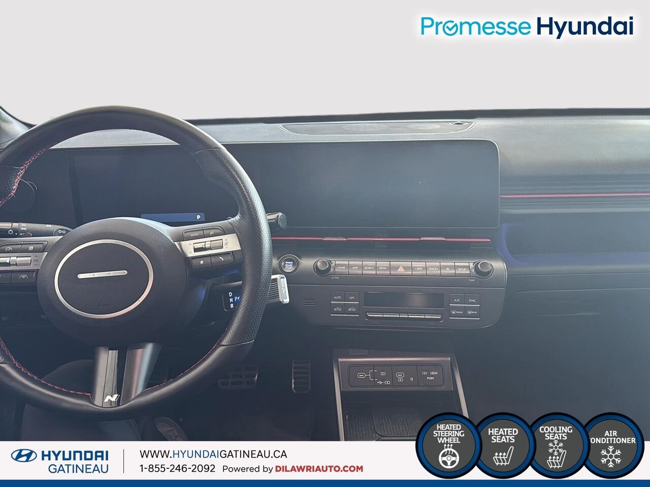 Hyundai Kona 1.6T N Line Ultimate TI 2025 Gris Ottawa & Gatineau - photo #9
