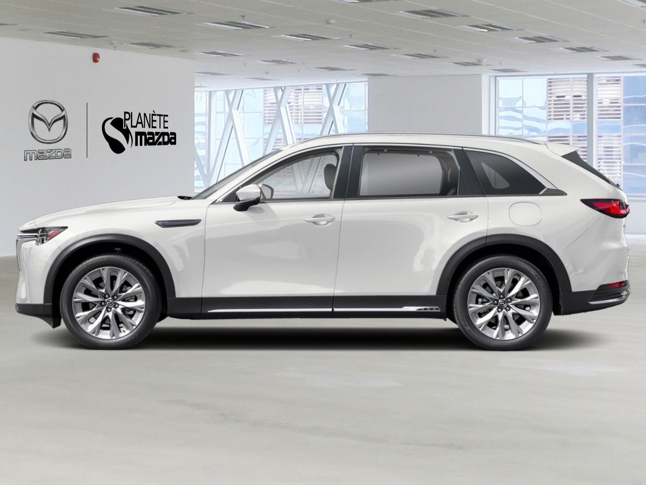 Mazda CX-90 hybride léger JM3KKDHDXT1414216 2026 Blanc rhodium métallisé Mirabel - photo #2
