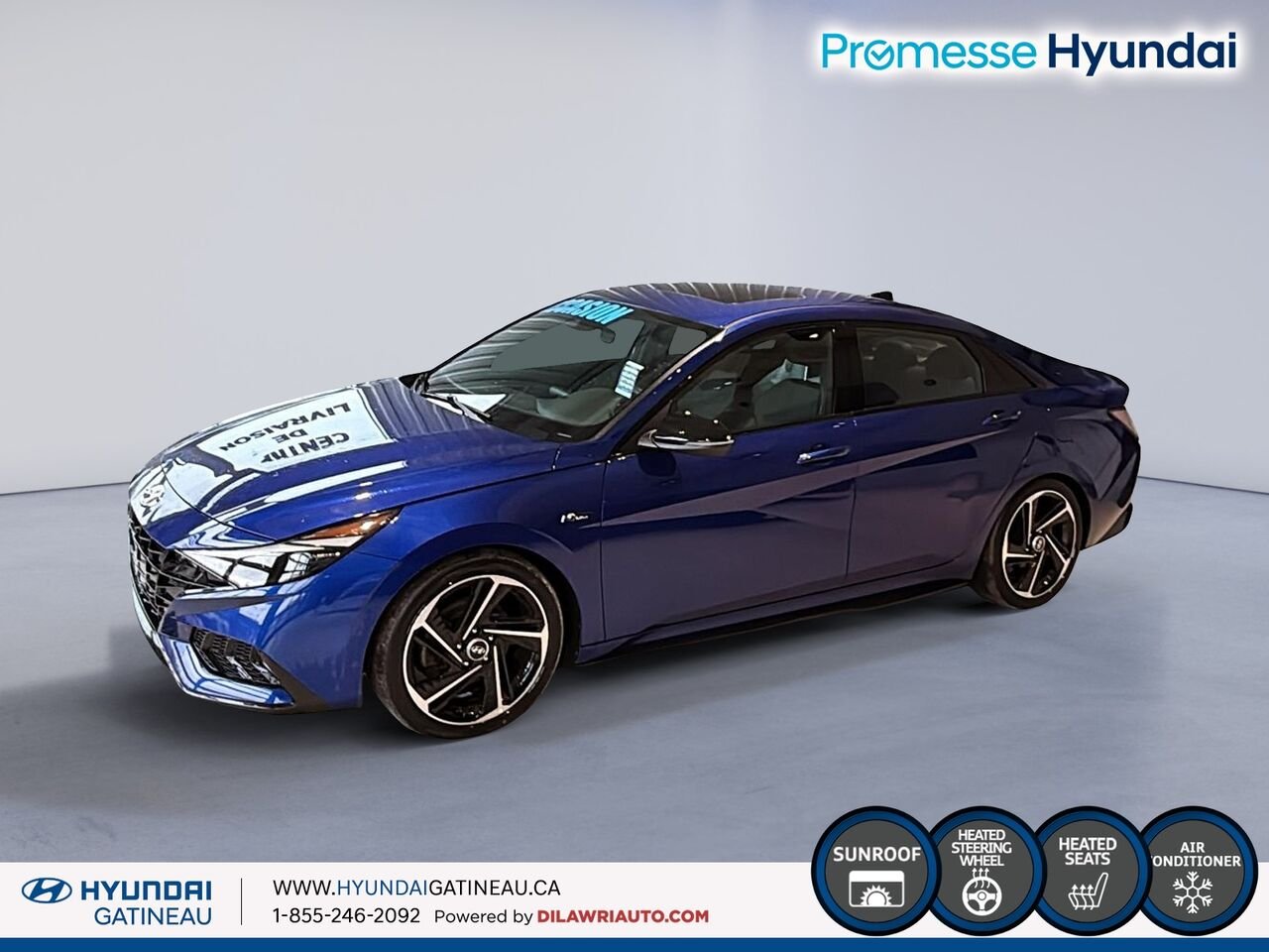Hyundai Elantra N Line *** cuir , toit ouvrant , navigation*** 2022 Bleu Ottawa & Gatineau - photo #2
