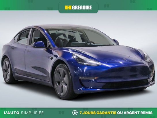 2021 Tesla Model 3 Standard Range Plus AUTO AC CUIR TOIT NAV MAGS CAM Blue