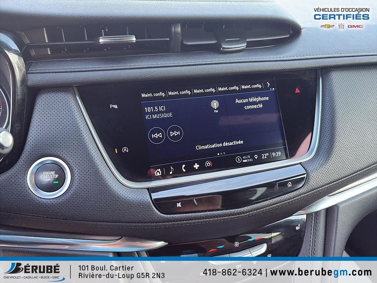 2022 CADILLAC XT5 AWD White Rivière-du-Loup - photo #12