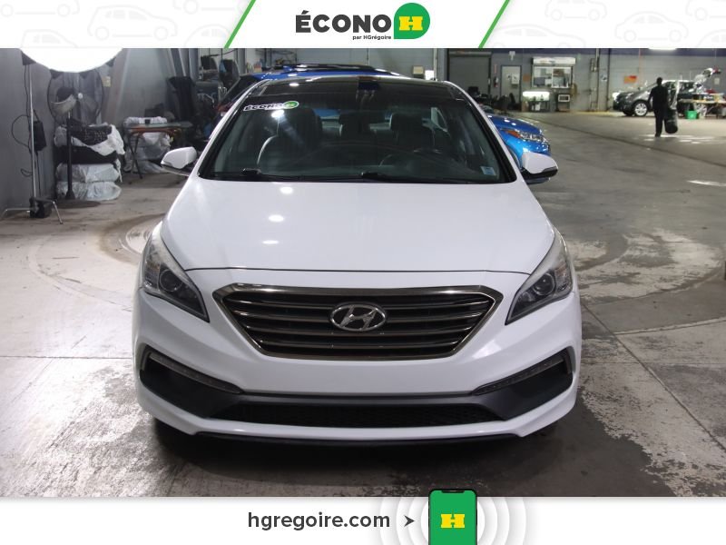 Hyundai Sonata 822298 | 2.4L SPORT TECH AUTO A/C GR ELECT MAGS 2016 Blanc Laval - photo #1