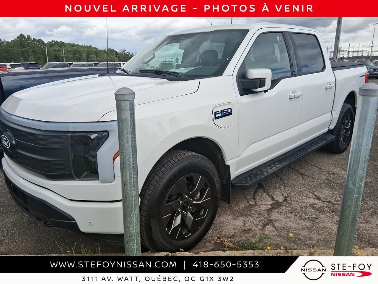 Ford F-150 Lightning LARIAT LONG RANGE 2024 Blanc Ste-Foy - photo #3