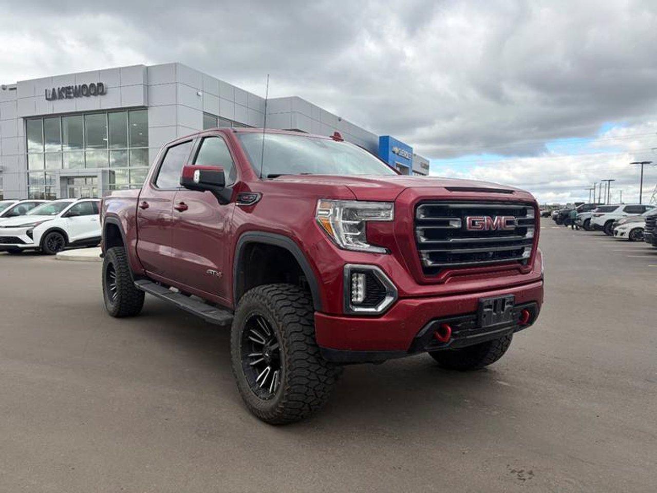2019 GMC Sierra 1500 4WD Crew Cab 147 AT4 Red Sherwood Park - photo #1