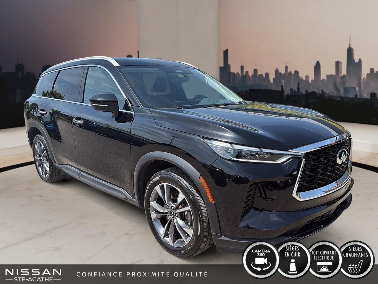INFINITI QX60 LUXE | AWD | TOIT PANORAMIQUE | 7 PLACES | 2024 Noir Saint-Jérôme - photo #2