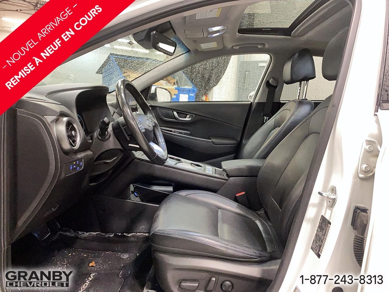 Hyundai Kona électrique Ultimate TA | 27-0277A 2023 Blanc Granby - photo #11