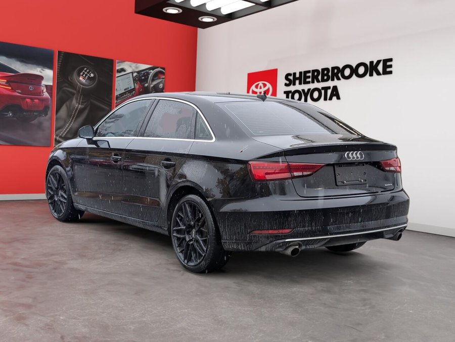 2018 Audi A3 berline 2.0 TFSI Progressiv/SIÈGES CHAUFFANTS ET EN CUIR/TOIT OUVRANT/AC BIZONE/BLUETOOTH/CAMÉRA DE RECUL Black