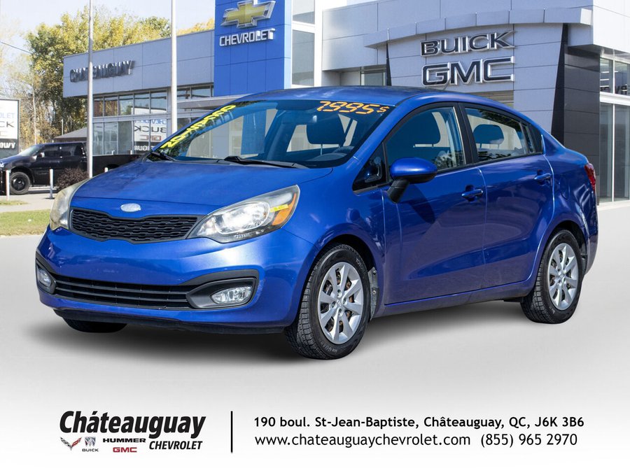 Kia Rio Berline 4 portes, boîte automatique, LX+ 2013 Bleu