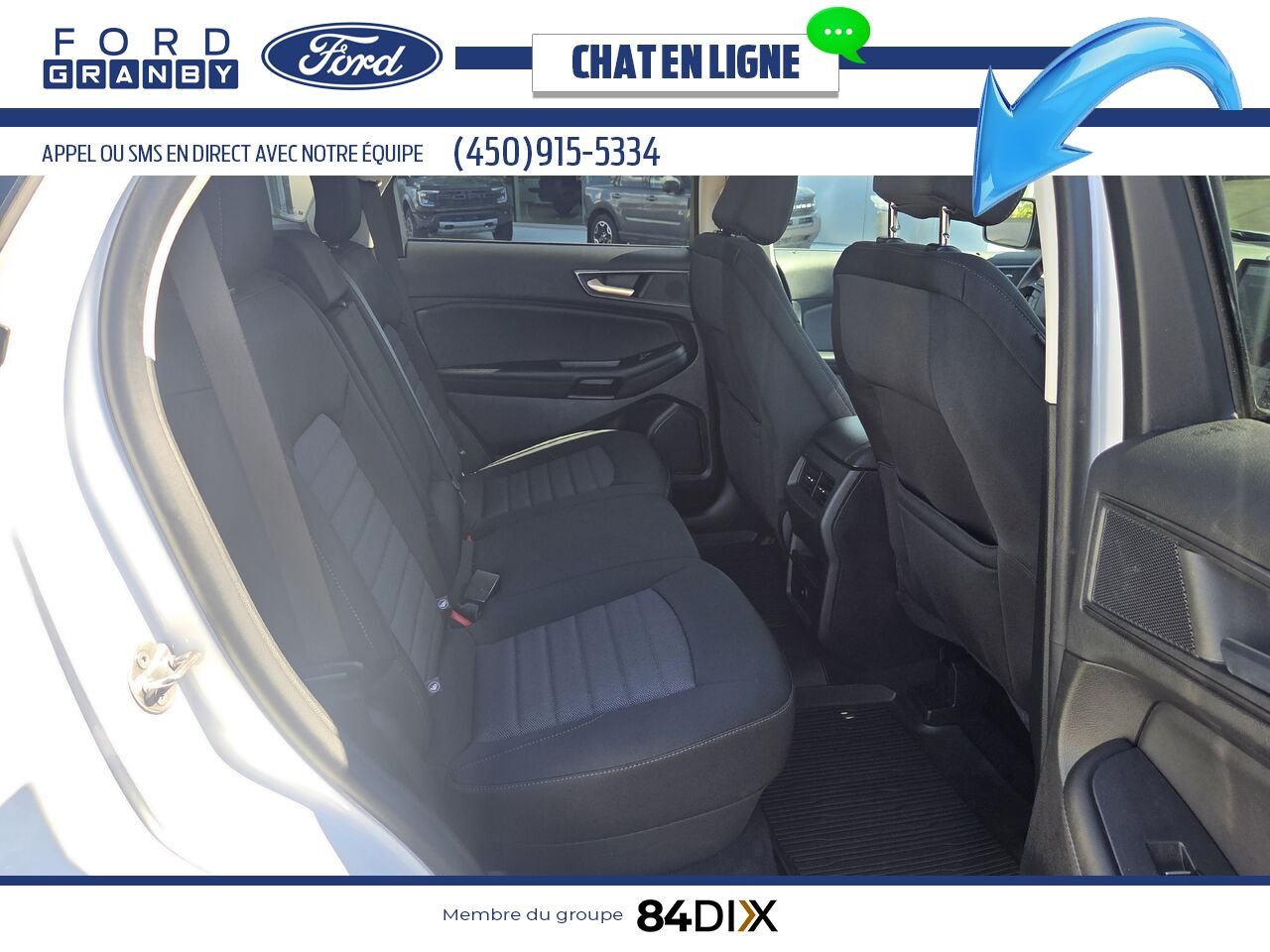 Ford Edge 2022 Blanc Granby - photo #22