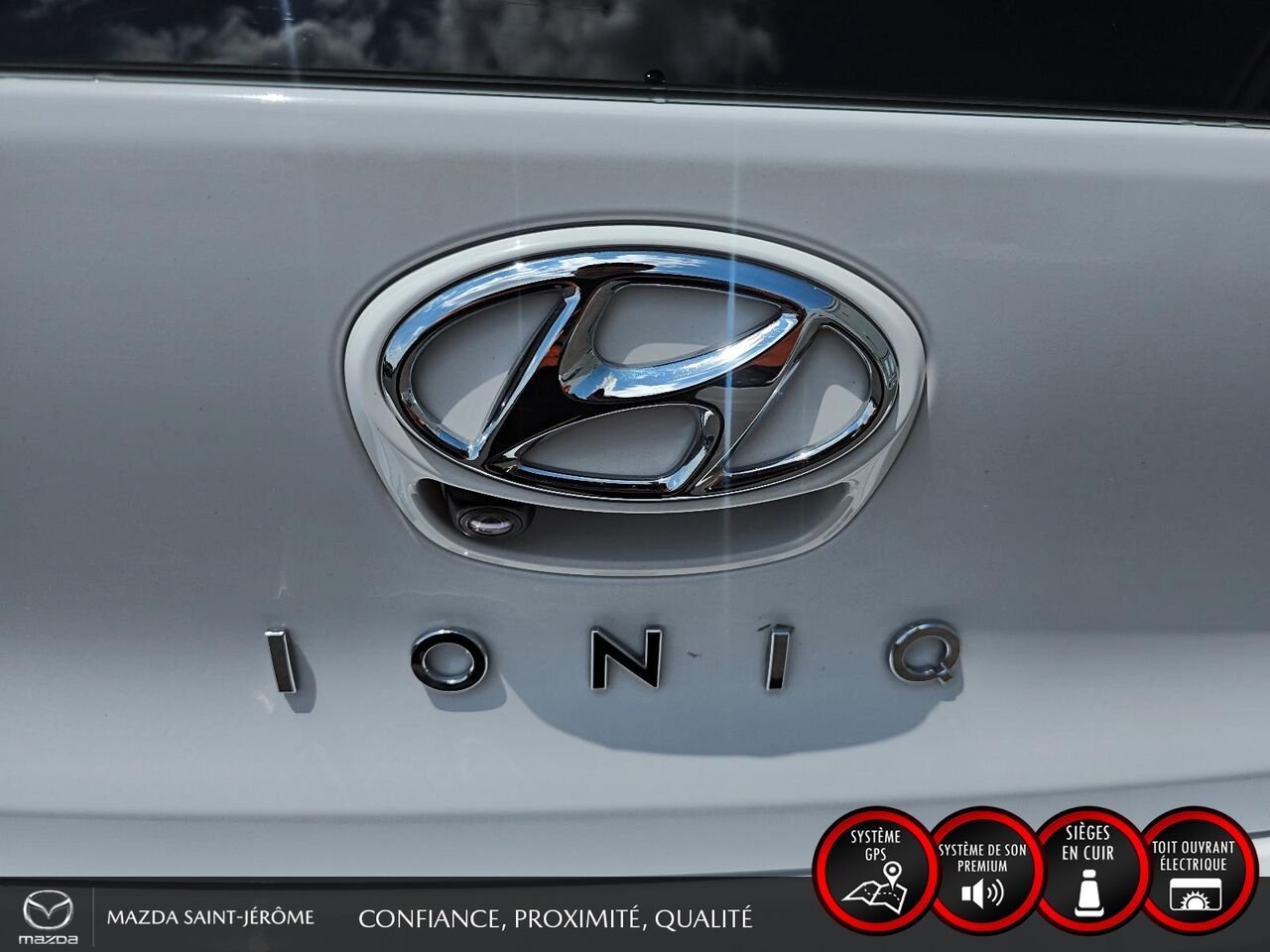 Hyundai Ioniq hybride rechargeable Ultimate | TOIT OUVRANT | CUIR | 2020 Blanc Saint-Jérôme - photo #7