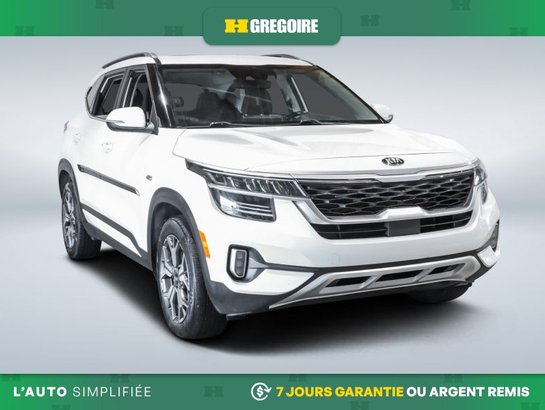 2021 Kia Seltos EX PREMIUM AWD AUTO A/C CUIT TOIT NAV GR ELECT MAG White