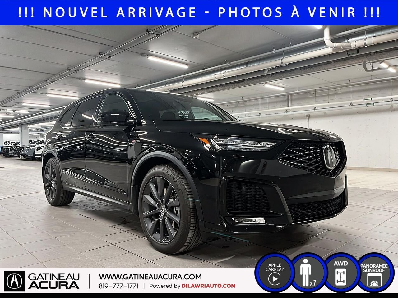 Acura MDX A-Spec SH-AWD 2025 Noir Ottawa & Gatineau - photo #2