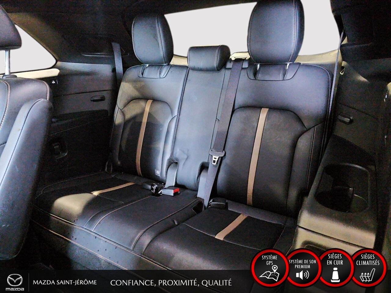 Mazda CX-90 hybride rechargeable GT hybride rechargeable | CUIR NAPPA | TOIT 2 RANGÉES | BOSE 12 HP | AWD | 3e RANGÉE 2025 Noir Saint-Jérôme - photo #22
