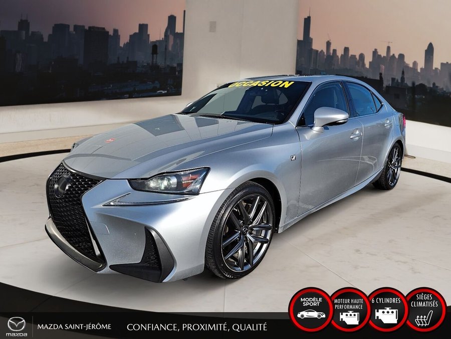 2019 Lexus IS 300 F SPORT | 1 PROPRIÉTAIRE | AWD | V6 | TOIT OUVRANT | CUIR Grey