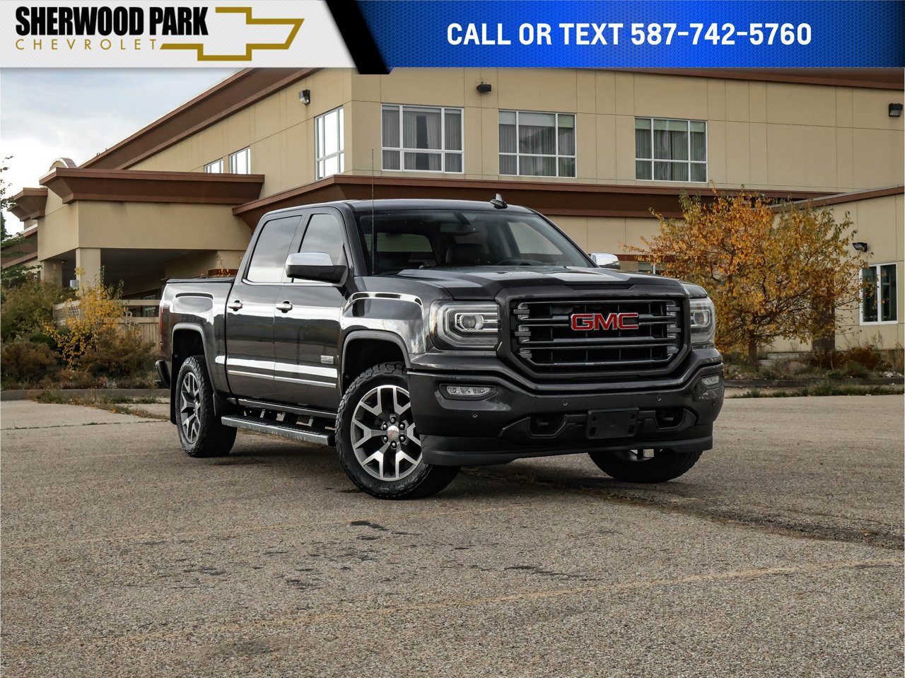 2016 GMC Sierra 1500 4WD Crew Cab 143.5 SLT Black Sherwood Park - photo #0