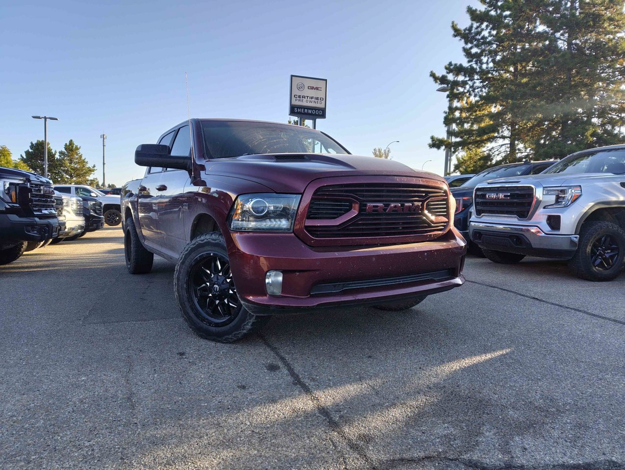 2018 Ram 1500 Sport 4x4 Crew Cab 5'7 Box *Ltd Avail* Red Sherwood Park - photo #1