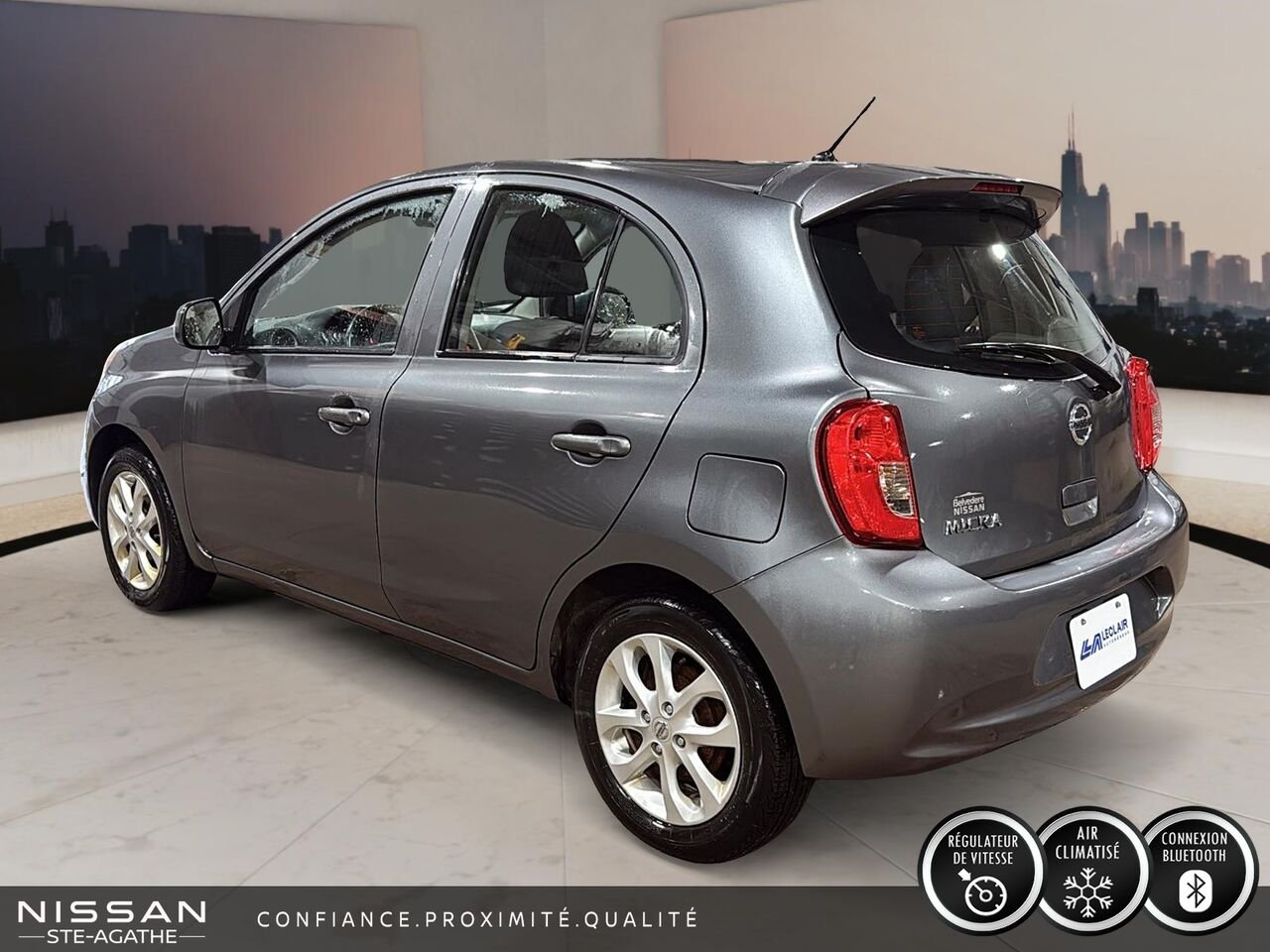 2018 Nissan Micra S | JAMAIS ACCIDENTÉ | BOÎTE AUTOMATIQUE | HAYON | ÉCONOMIQUE EN CARBURANT Grey Saint-Jérôme - photo #4