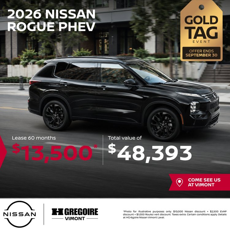 Nissan vimont Promo septembre ROGUE PHEV 2026 EN