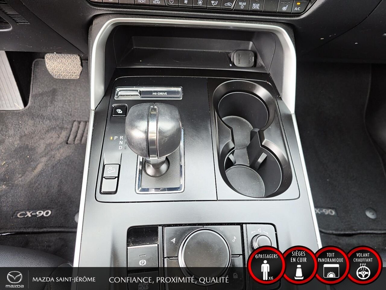 2024 Mazda CX-90 hybride rechargeable GS-L TI | 1 PROPRIÉTAIRE | HYBRIDE RECHARGEABLE | CUIR | HAYON ÉLECTRIQUE | DÉMARRAGE À DISTANCE Silver Saint-Jérôme - photo #18