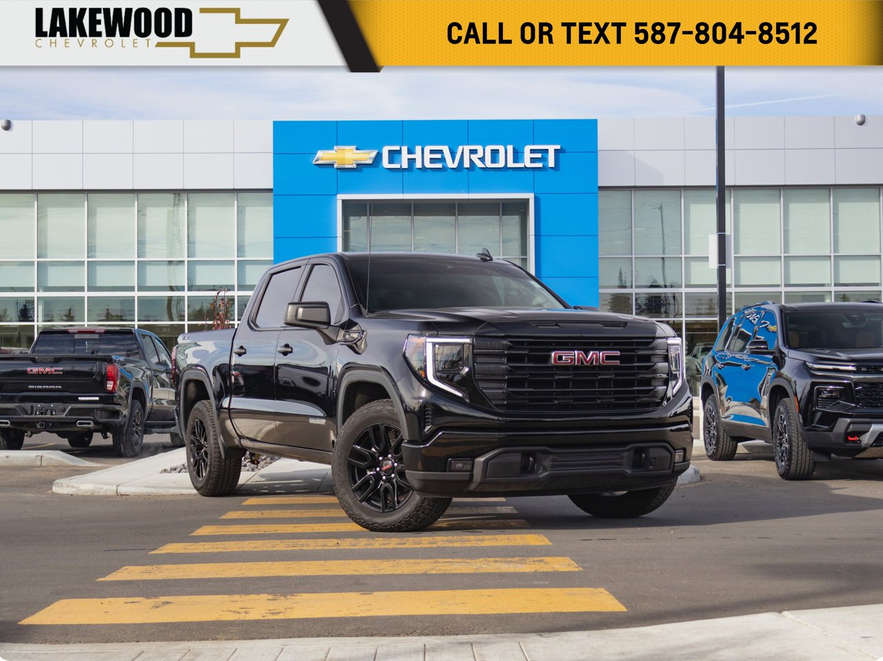 2025 GMC Sierra 1500 4WD Crew Cab 147 Elevation Black Sherwood Park - photo #0