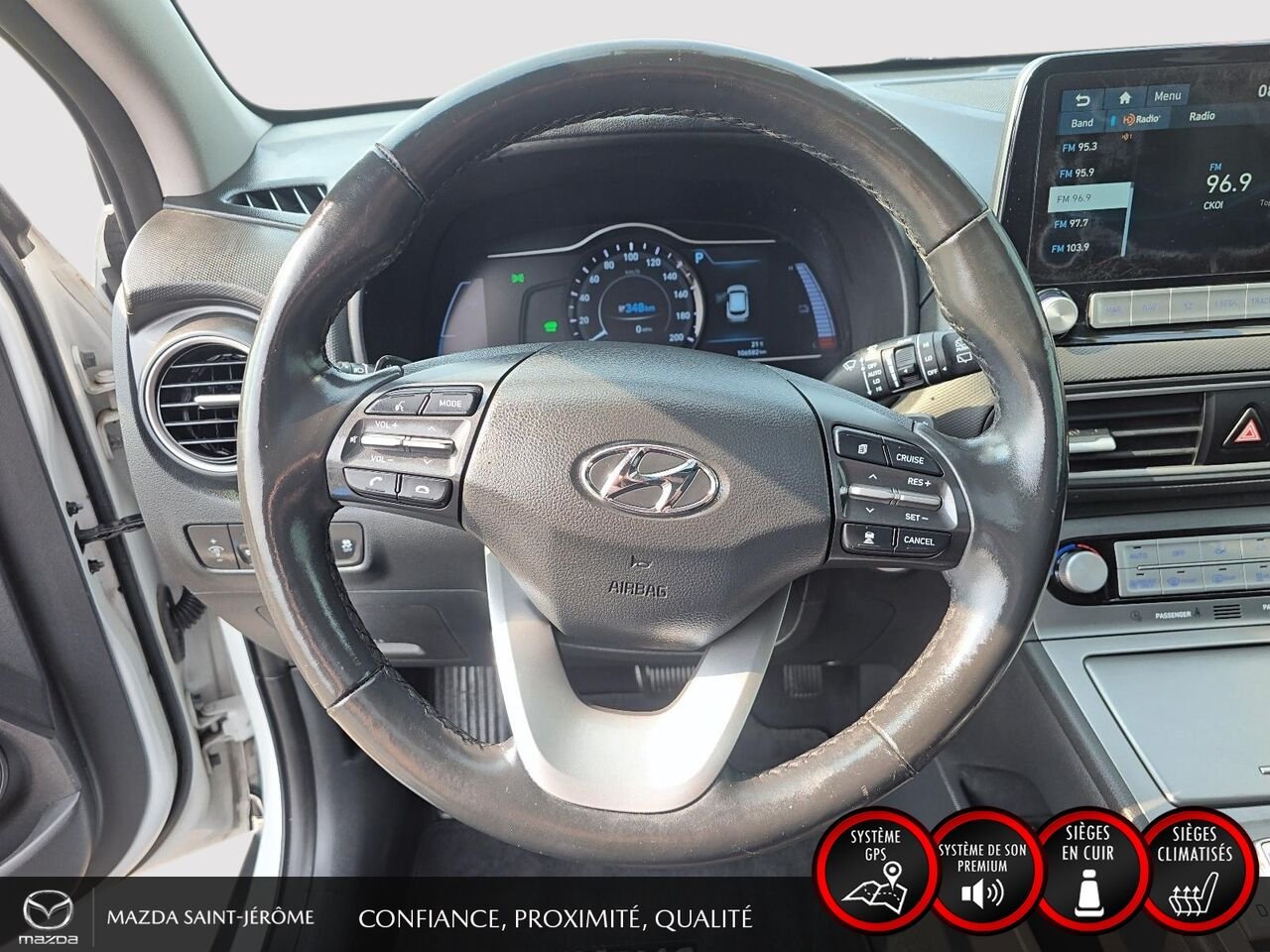 2021 Hyundai Kona Electric White Ste-Agathe des Monts - photo #12