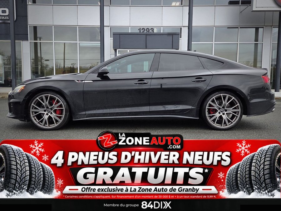 Audi S5 Sportback 1 SEUL PROPRIÉTAIRE + JAMAIS ACCIDENTÉ 2022 Noir
