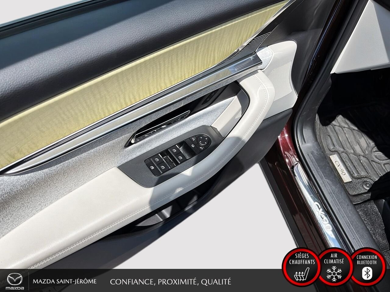 Mazda CX-90 hybride léger Signature | TOIT OUVRANT | CAMÉRA 360 | 2025 Rouge Saint-Jérôme - photo #12