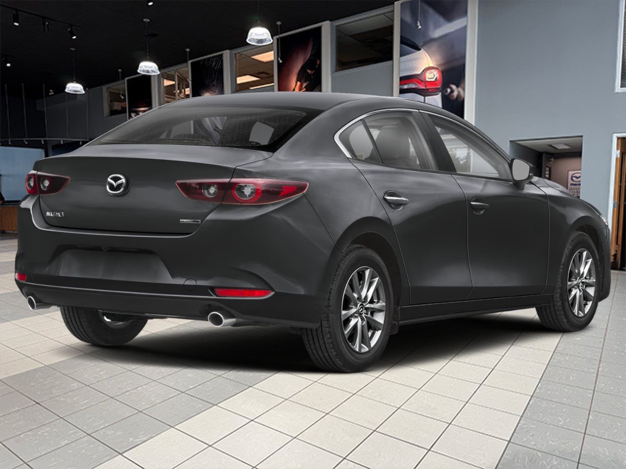 2026 MAZDA Mazda3 Machine Grey Metallic Notre-Dame-des-Prairies - photo #2