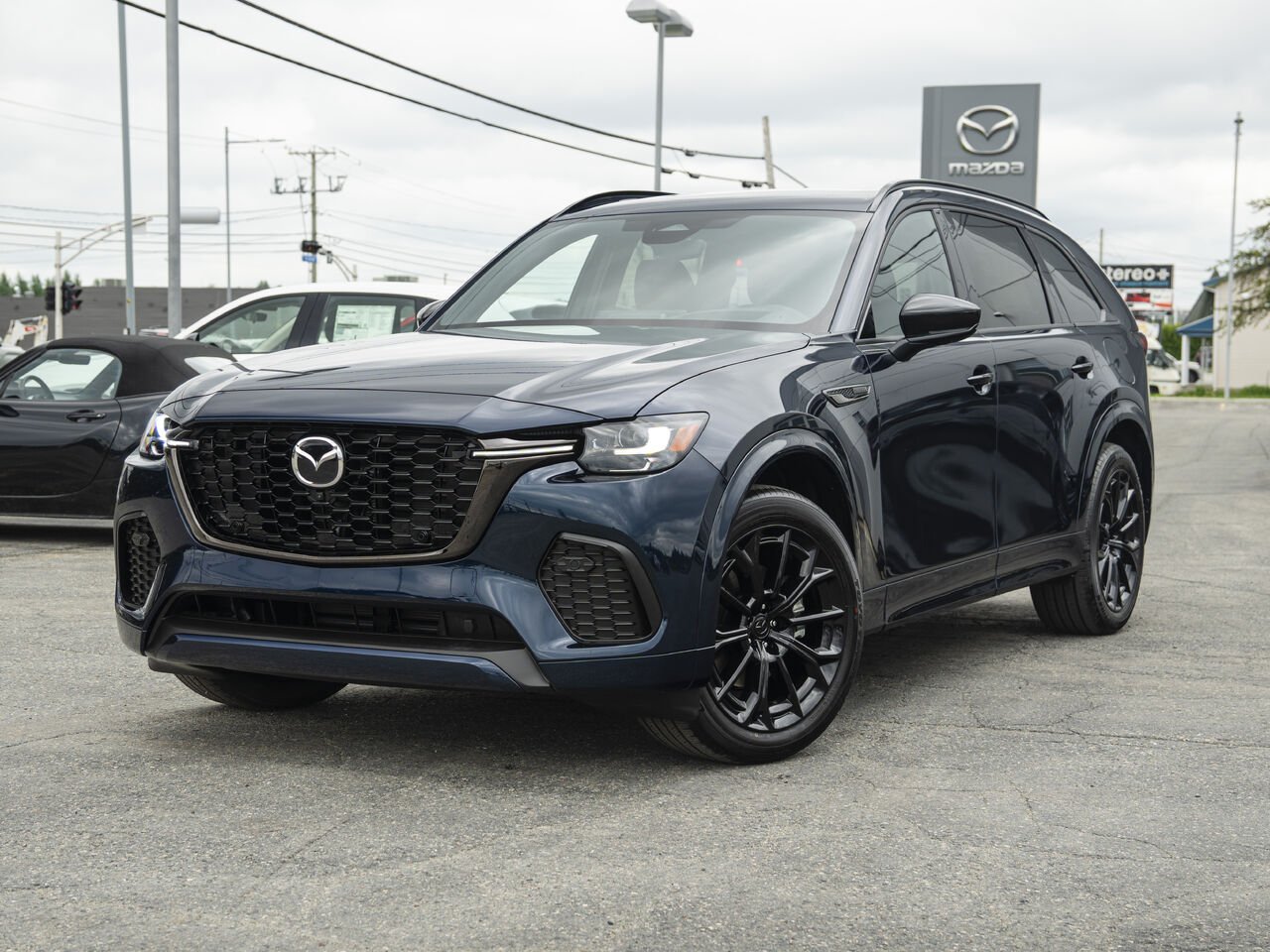 MAZDA CX-70 hybride léger 2666 | GT-P TI 2026 Bleu cristal foncé mica Val-d'Or - photo #0