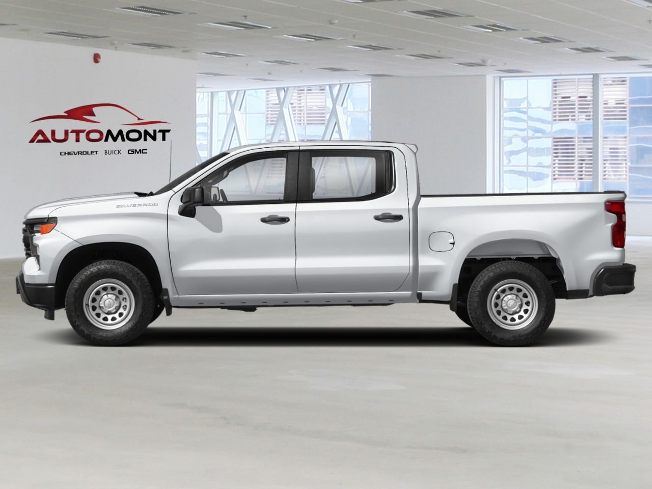 CHEVROLET Silverado 1500 K1500 SILVERADO CREW CAB RST STD/BOX (1SP) 2024 Blanc sommet Mont-Laurier - photo #2