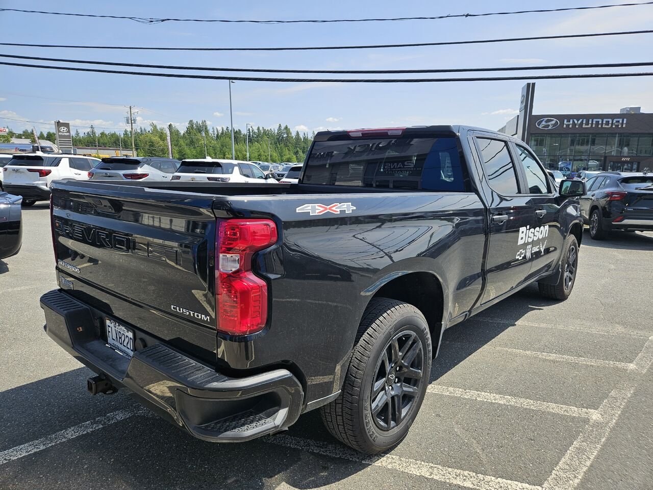 Chevrolet Silverado 1500 Custom cabine multiplace 4RM 157 po 2026 Noir Thetford Mines - photo #2