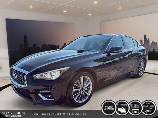 2024 INFINITI Q50 LUXE| TOIT| AWD| CARPLAY Black