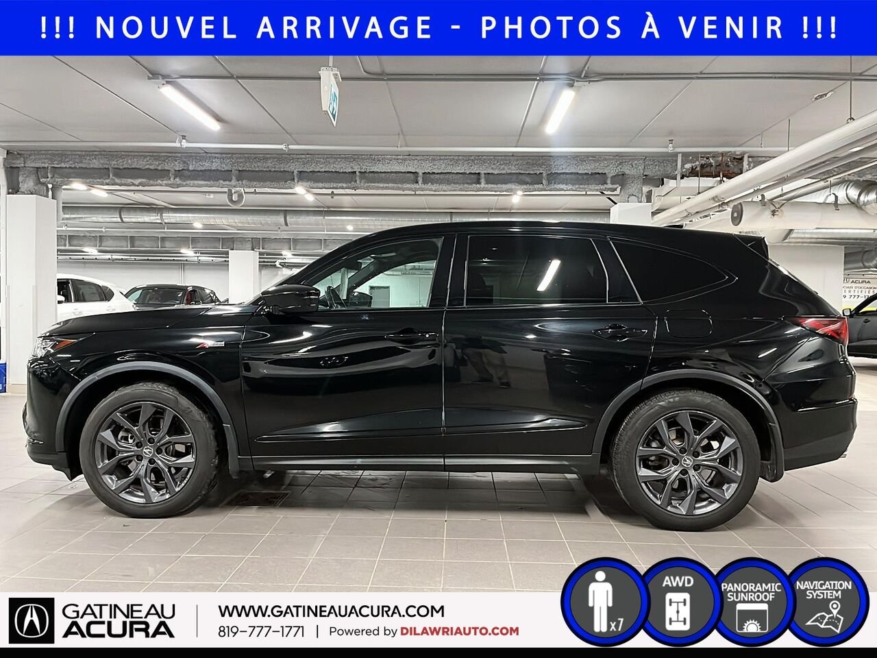 2022 Acura MDX A-Spec SH-AWD Black Gatineau - photo #7
