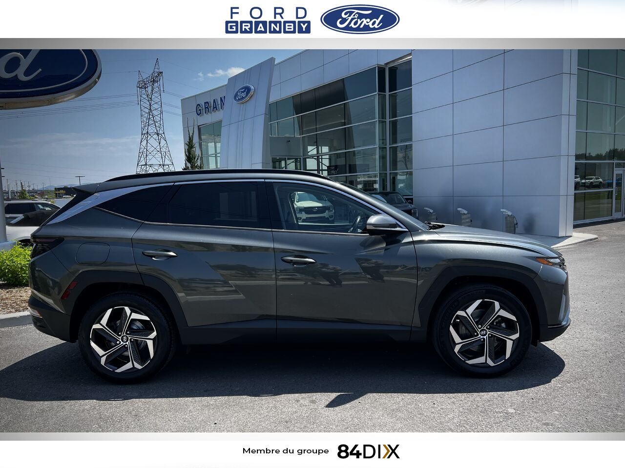 Hyundai Tucson hybride rechargeable 2022 Gris Granby - photo #2