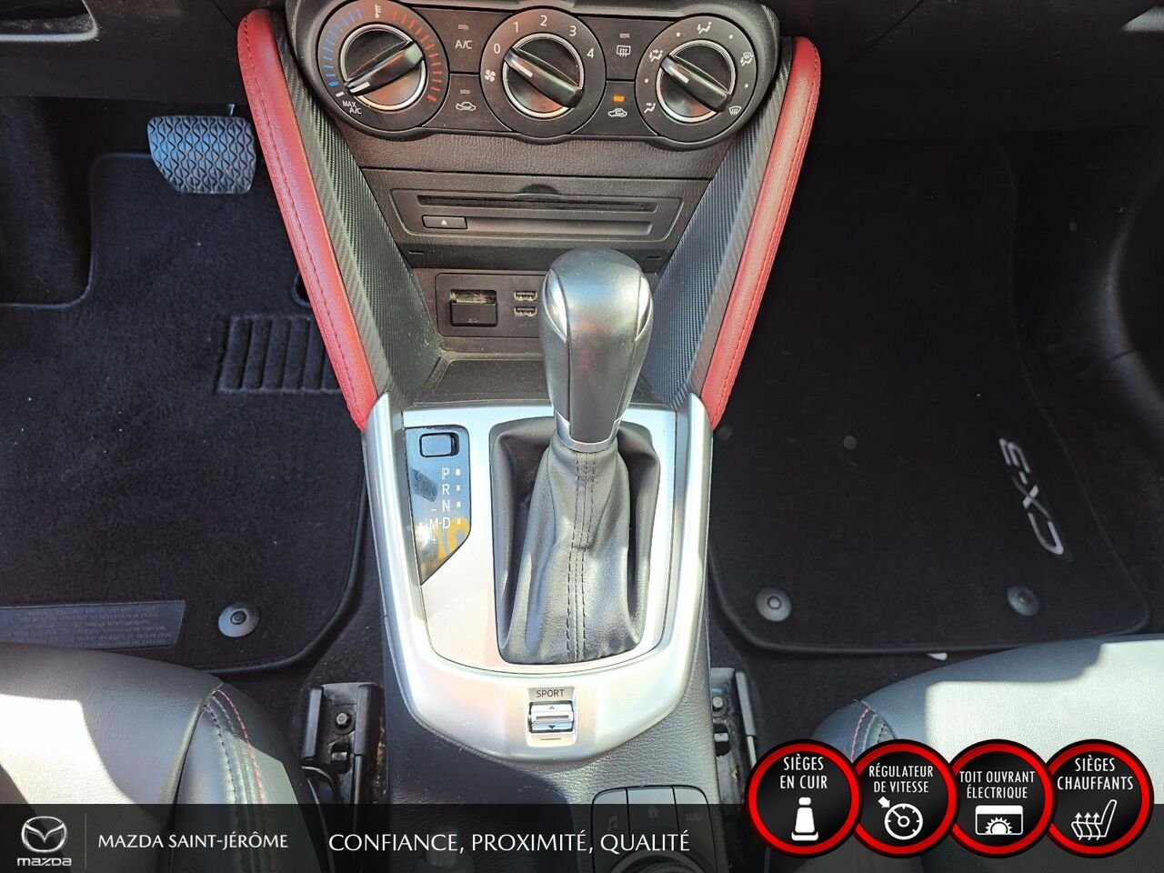 2016 Mazda CX-3 GS LUXURY | JAMAIS ACCIDENTÉ | TOIT OUVRANT | CUIR | MAGS Blue Saint-Jérôme - photo #18