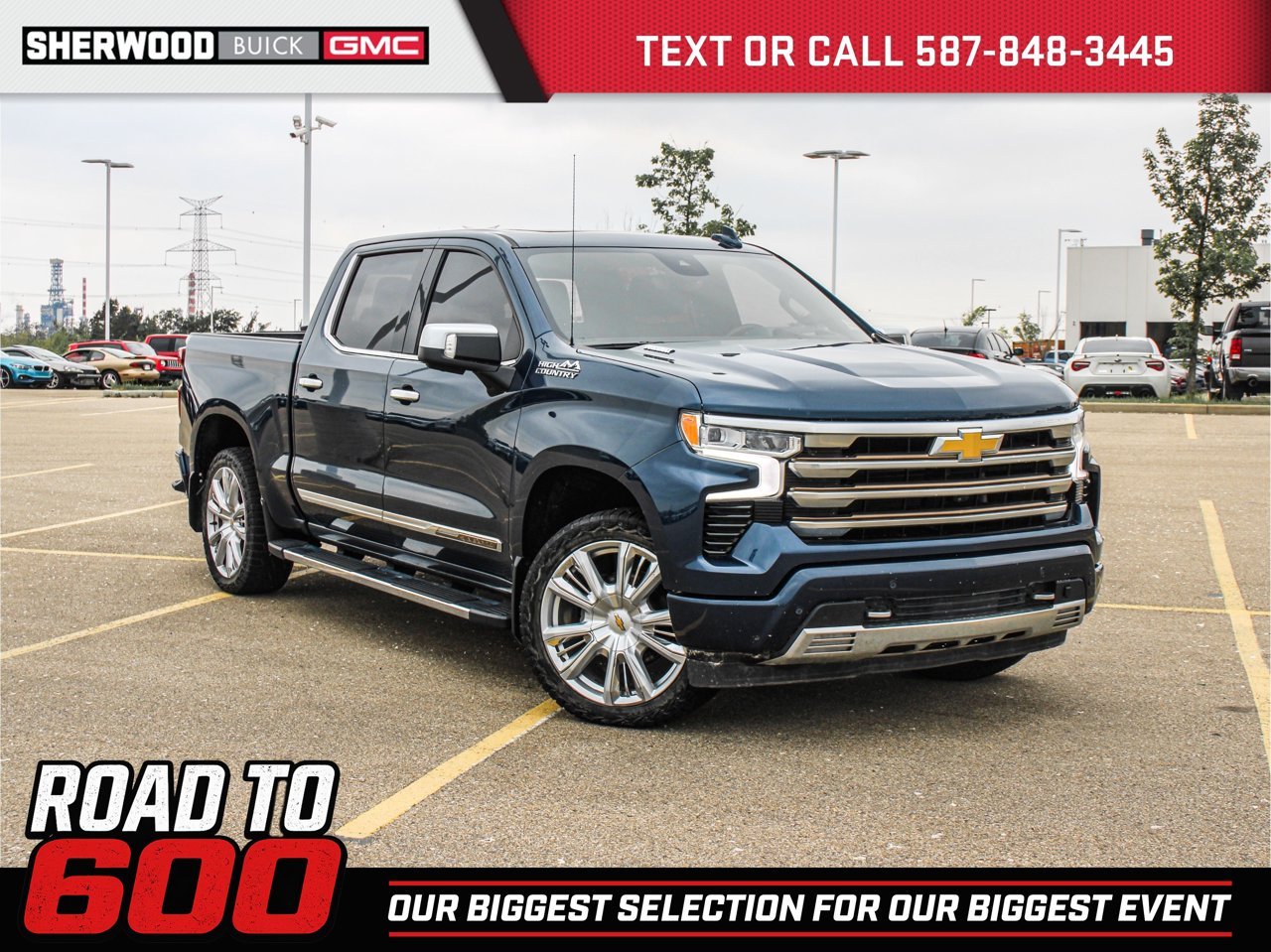 2022 Chevrolet Silverado 1500 4WD Crew Cab 147 High Country Blue Sherwood Park - photo #0