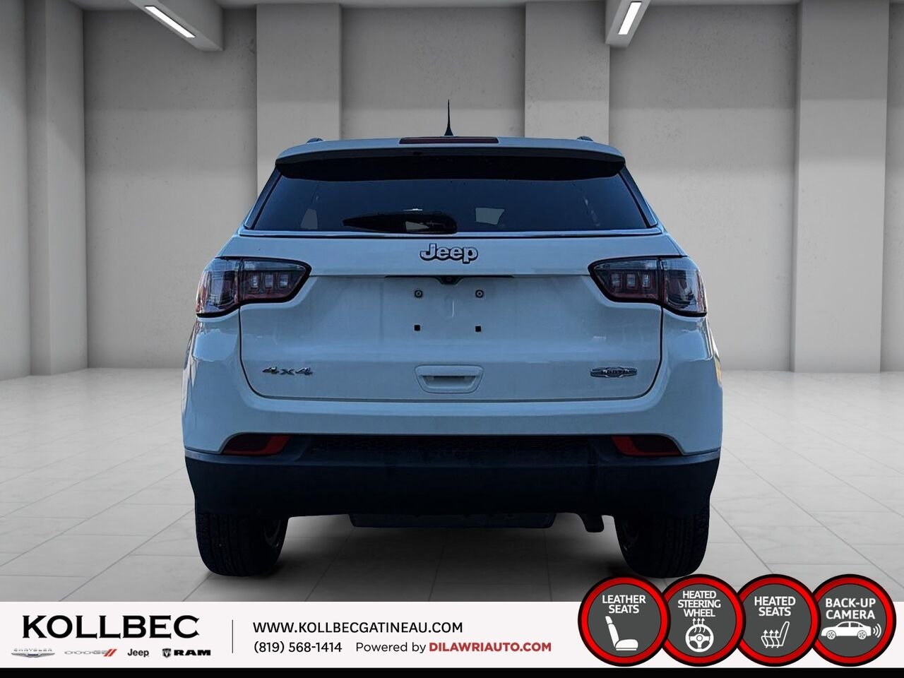 2018 Jeep Compass U19570 | North 4x4 White Gatineau - photo #14