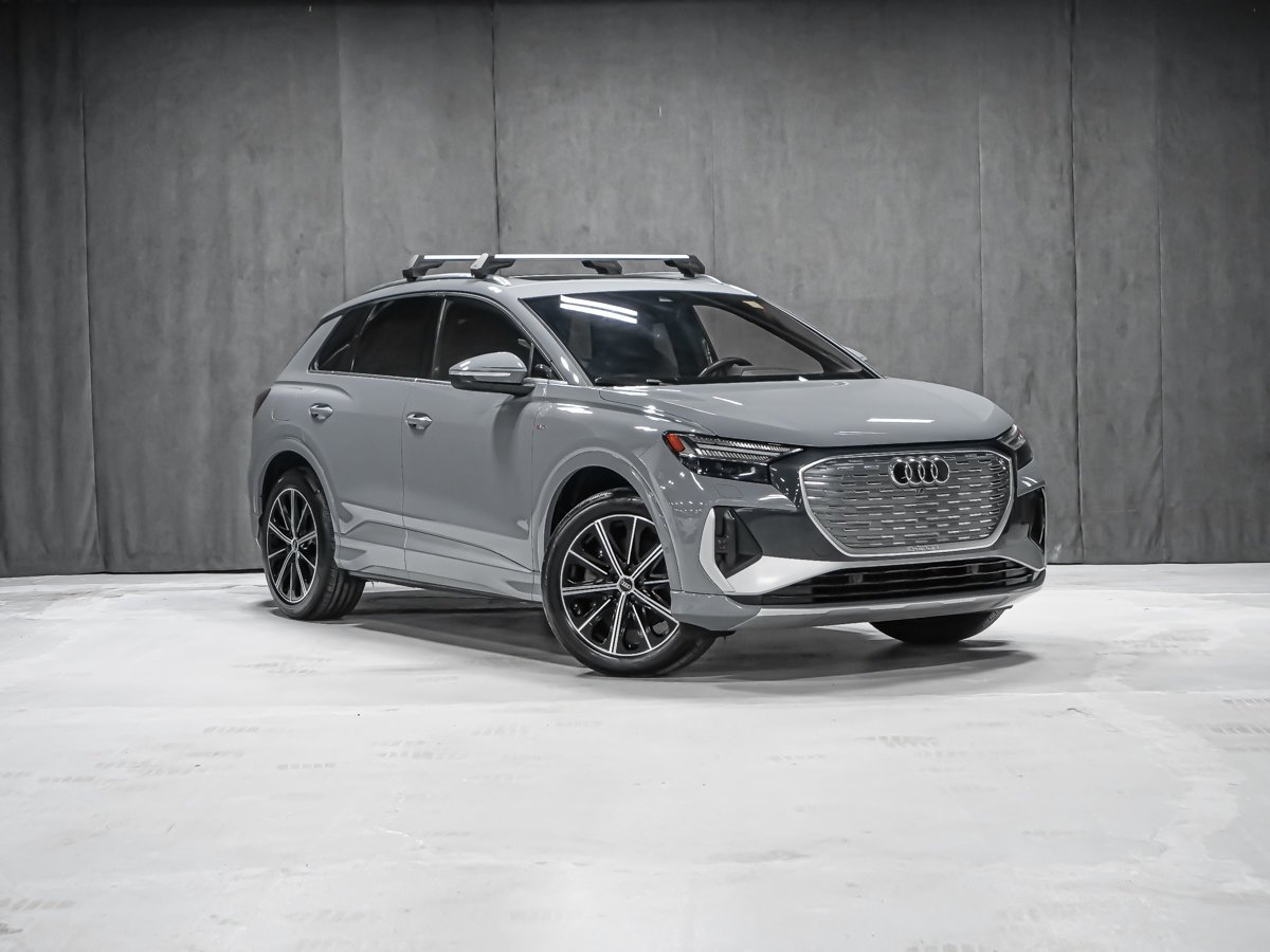 Audi Q4 e-tron 2023 Gris Montréal - photo #1