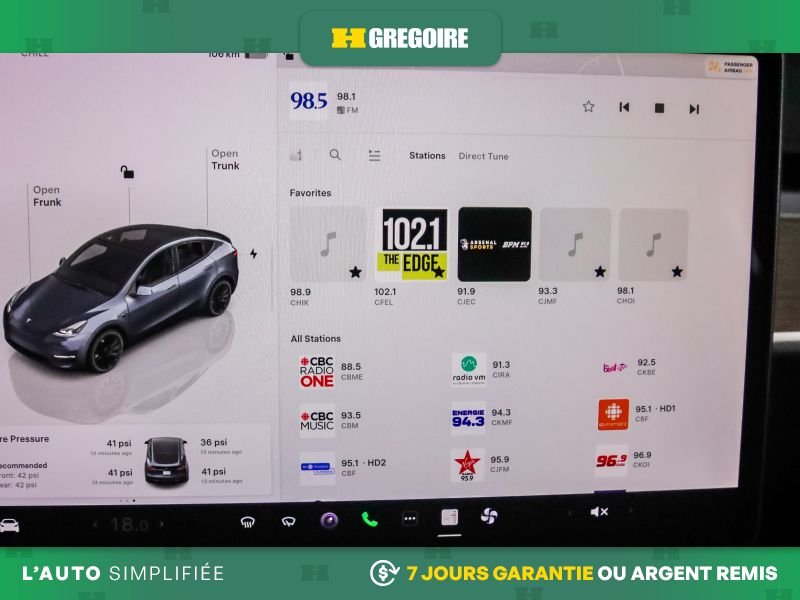 Tesla Model Y 823129 | Performance AWD AUTO A/C MAGS CUIR TOIT NAV CAM RE 2023 Gris Laval - photo #17