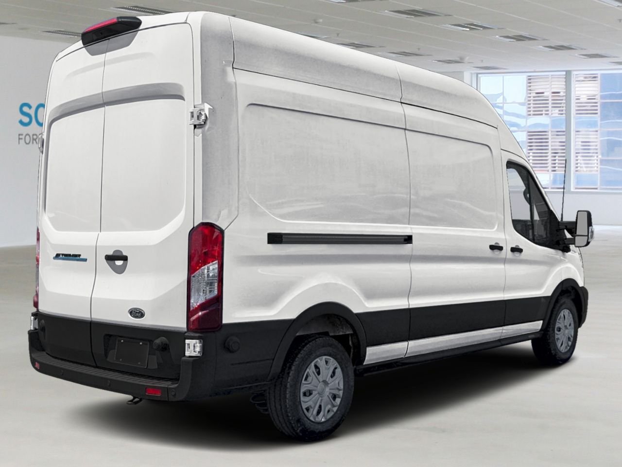 2026 Ford E-Transit Cargo Van Oxford White Châteauguay - photo #2