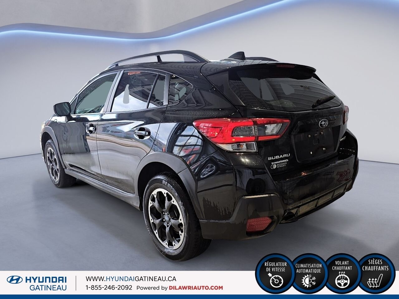 Subaru Crosstrek Tourisme CVT *** 4 roue motrice , sieges chauffant , pneus d hiver *** 2021 Noir Ottawa & Gatineau - photo #3