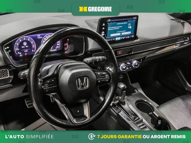 Honda Civic 820899 | Sport Touring AUTO A/C CUIR TOIT NAV CAM RECUL BLE 2022 Gris Laval - photo #11