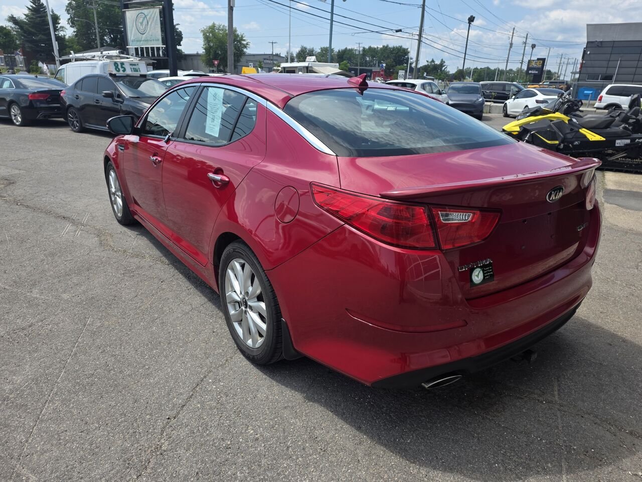 2015 Kia Optima Red  - photo #3