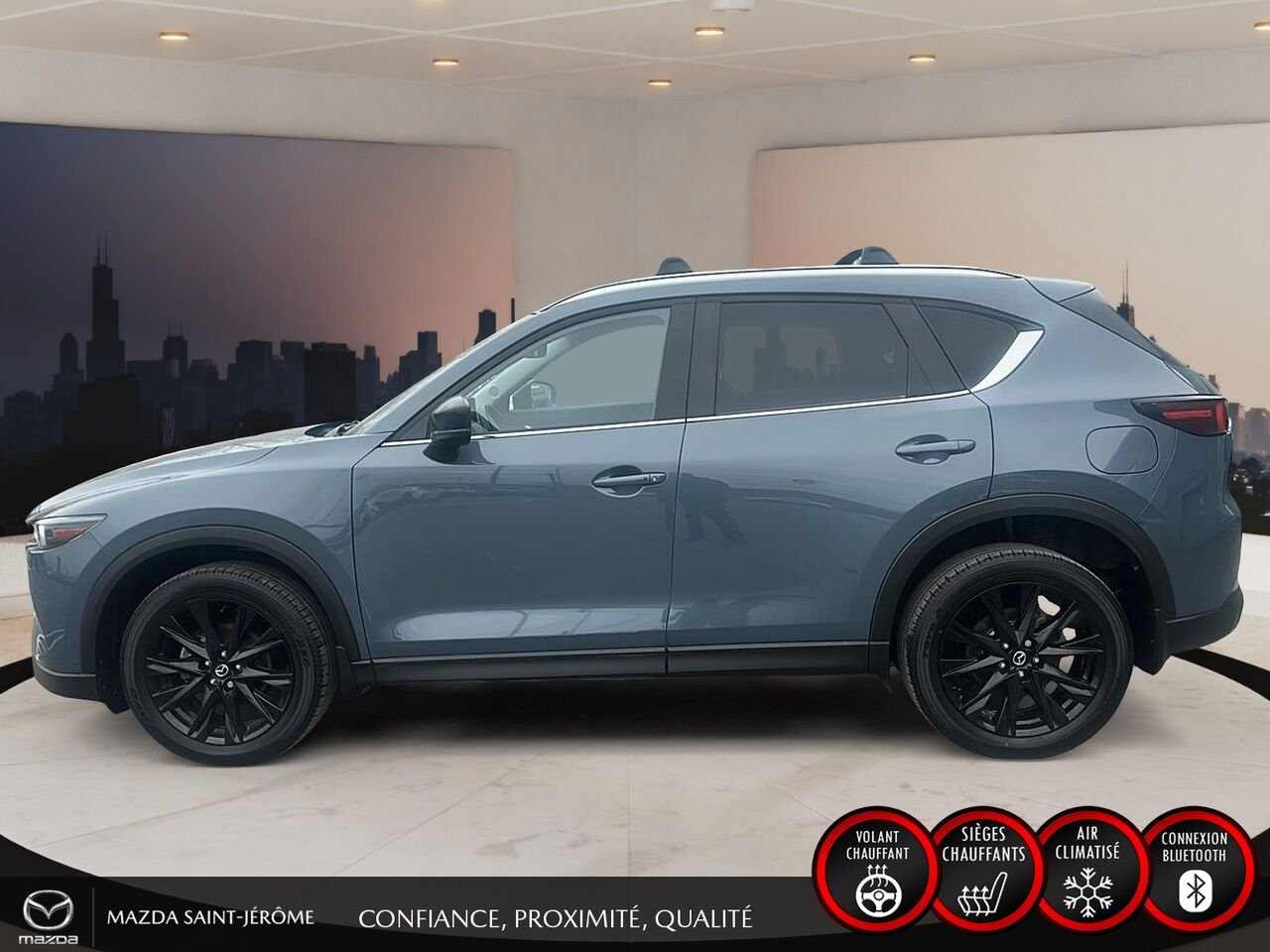 Mazda CX-5 Édition Kuro | AWD | TOIT OUVRANT | CUIR | 2022 Gris Saint-Jérôme - photo #9