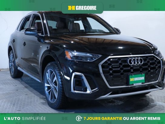 Audi Q5 Progressiv AWD AUTO AC CUIR TOIT NAV CAM RECULE 2022 Noir