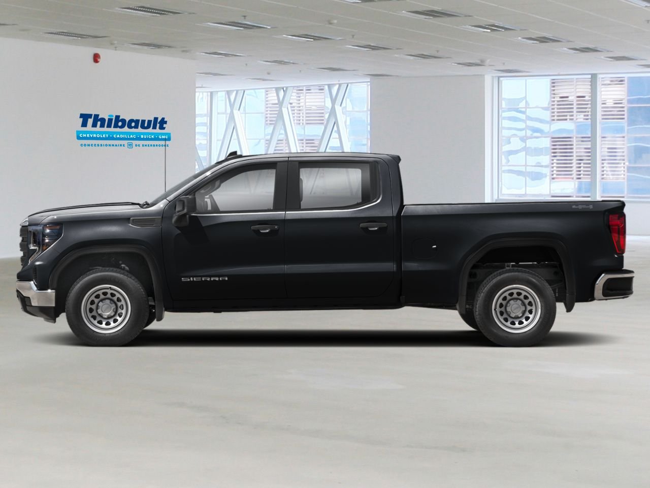 GMC Sierra 1500 Pro cabine multiplace 4RM 147 po 2026 NOIR ONYX Sherbrooke - photo #1